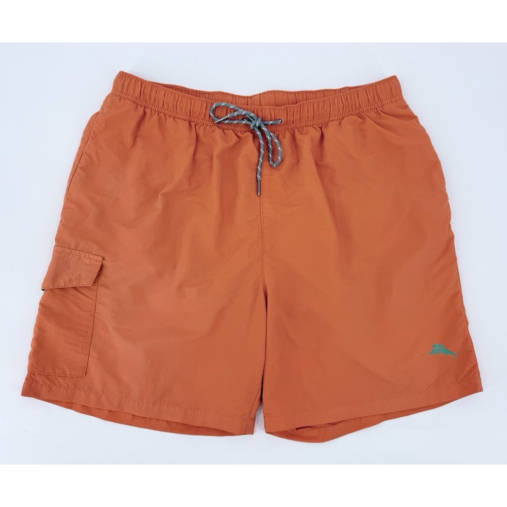 Tommy Bahama "Relax" Melon w/ Green Marlin Mesh Lined Swim Trunks Mens Large L